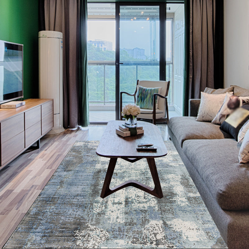 Green and Pink Modern Rug Polyester Abstract Rug Washable Non-Slip Backing Carpet for Living Room Clearhalo 'Area Rug' 'Rug' 1580203