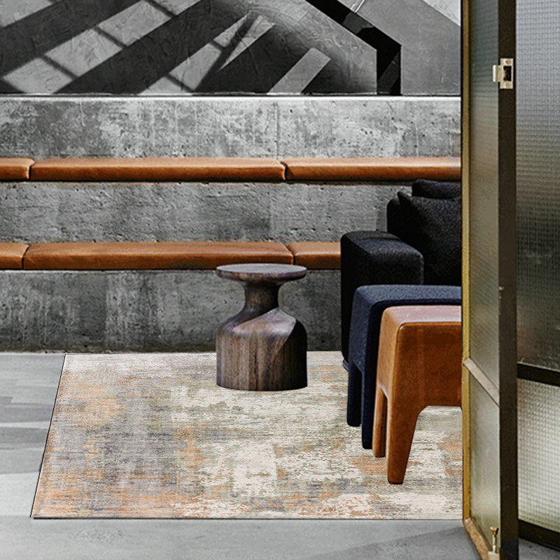 Green and Pink Modern Rug Polyester Abstract Rug Washable Non-Slip Backing Carpet for Living Room Clearhalo 'Area Rug' 'Rug' 1580211