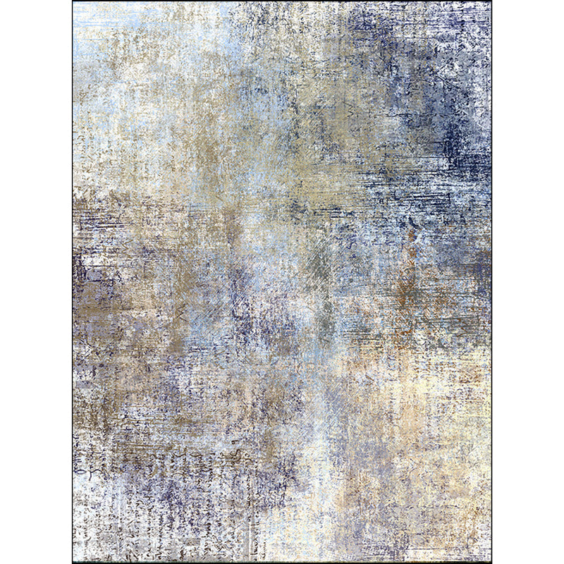 Gold and Grey Industrial Rug Polyester Abstract Rug Washable Non-Slip Backing Carpet for Living Room Clearhalo 'Area Rug' 'Modern' 'Rugs' Rug' 1580324
