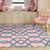 Simple Geometric Rug Pink Polyester Rug Machine Washable Non-Slip Backing Area Rug for Bedroom Pink Clearhalo 'Area Rug' 'Modern' 'Rugs' Rug' 1580512