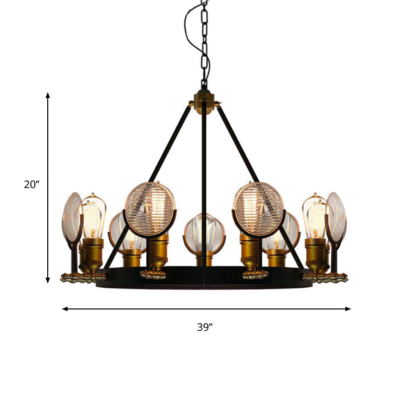 Ring Hanging Pendant Vintage Metal Suspension Light in Brass Finish for Bedroom Lighting Clearhalo 'Ceiling Lights' 'Chandeliers' 'Industrial Chandeliers' 'Industrial' 'Middle Century Chandeliers' 'Tiffany' Lighting' 158053