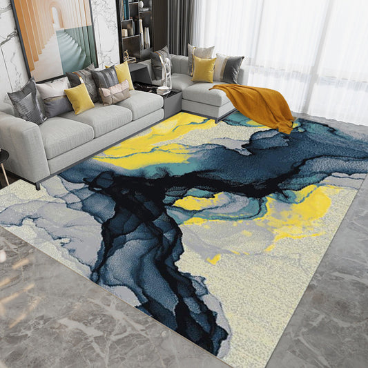 Contemporary Watercolor Pattern Rug Multicolor Polyester Rug Washable Area Rug for Living Room Clearhalo 'Area Rug' 'Modern' 'Rugs' Rug' 1580546
