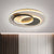 Black Multi-Ring Ceiling Fixture Minimalism 16.5"/20.5" W LED Metallic Flush Mount Lamp in Warm/White/Third Gear Light - Black - Clearhalo - 'Ceiling Lights' - 'Close To Ceiling Lights' - 'Close to ceiling' - 'Flush mount' - Lighting' - 1580681