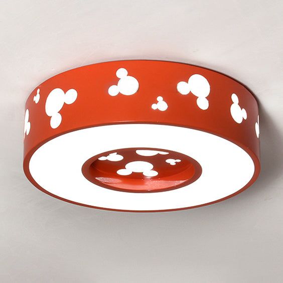 Cartoon Circle Flush Mount Ceiling Light Acrylic Ceiling Light for Kid Bedroom Clearhalo 'Ceiling Lights' 'Close To Ceiling Lights' 'Close to ceiling' 'Flush mount' Lighting' 15828