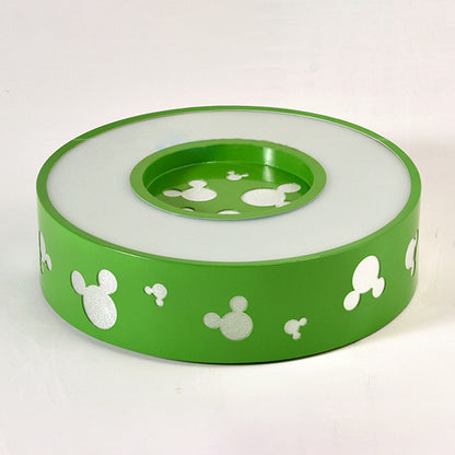 Cartoon Circle Flush Mount Ceiling Light Acrylic Ceiling Light for Kid Bedroom Green Clearhalo 'Ceiling Lights' 'Close To Ceiling Lights' 'Close to ceiling' 'Flush mount' Lighting' 15830