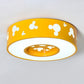 Cartoon Circle Flush Mount Ceiling Light Acrylic Ceiling Light for Kid Bedroom Clearhalo 'Ceiling Lights' 'Close To Ceiling Lights' 'Close to ceiling' 'Flush mount' Lighting' 15831
