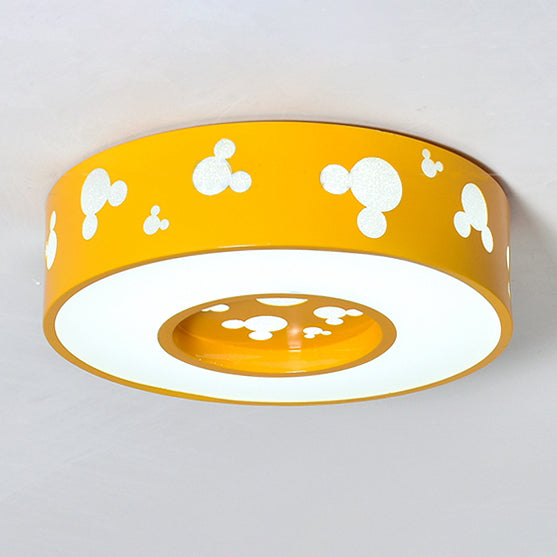 Cartoon Circle Flush Mount Ceiling Light Acrylic Ceiling Light for Kid Bedroom Clearhalo 'Ceiling Lights' 'Close To Ceiling Lights' 'Close to ceiling' 'Flush mount' Lighting' 15831