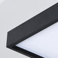 Black Square Flush Light with Acrylic Shade Contemporary Simple Metal LED Bedroom Ceiling Light Fixture in Warm/White, 16"/19.5" Wide Clearhalo 'Ceiling Lights' 'Close To Ceiling Lights' 'Close to ceiling' 'Flush mount' Lighting' 158322