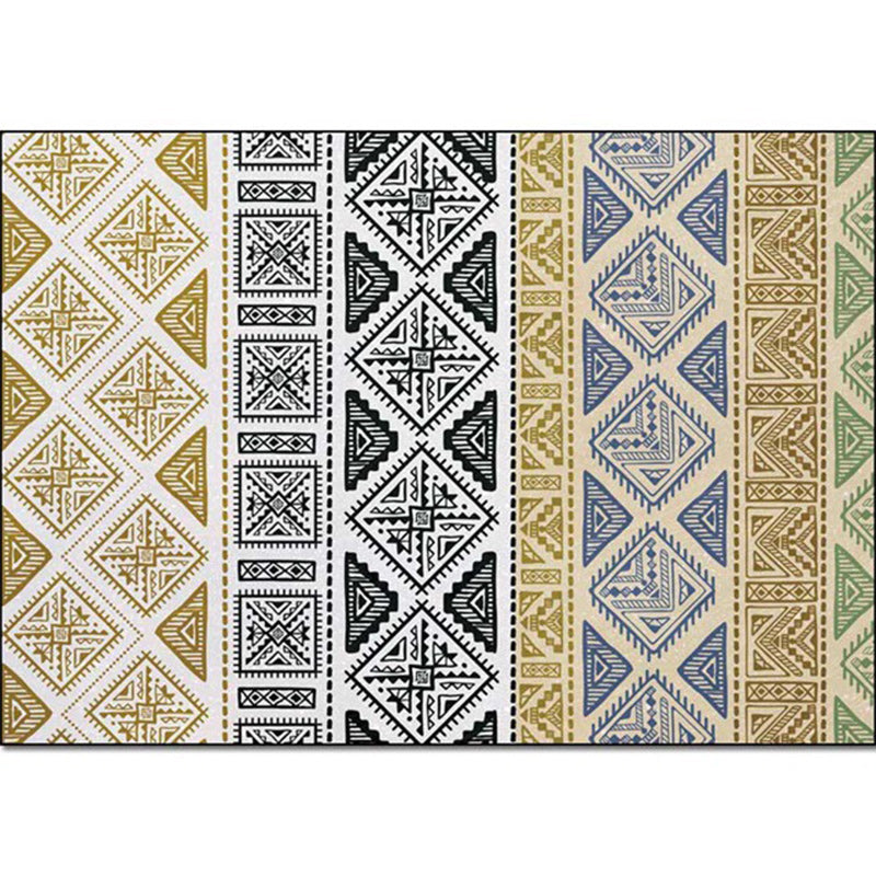 Colorful Bedroom Rug Southwestern Geometry Stripe Diamond Pattern Area ...