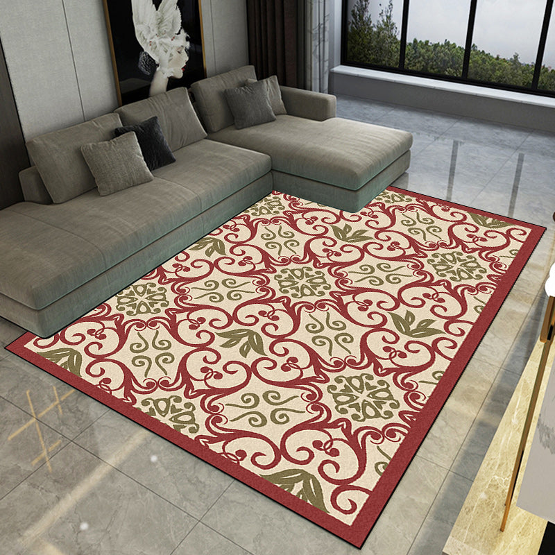 Moroccan Living Room Rug Multicolor Motif Print Rug Polyester Pet Friendly Stain-Resistant Area Rug Clearhalo 'Area Rug' 'Moroccan' 'Rugs' Rug' 1583882