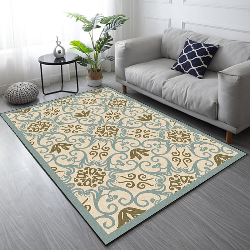 Moroccan Living Room Rug Multicolor Motif Print Rug Polyester Pet Friendly Stain-Resistant Area Rug Clearhalo 'Area Rug' 'Moroccan' 'Rugs' Rug' 1583890