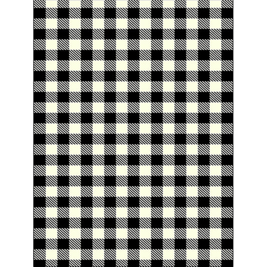 Modern Living Room Rug in Black and White Small Check Print Rug Polyester Machine Washable Area Rug Clearhalo 'Area Rug' 'Modern' 'Rugs' Rug' 1583899