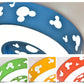 Cartoon Circle Flush Mount Ceiling Light Acrylic Ceiling Light for Kid Bedroom Clearhalo 'Ceiling Lights' 'Close To Ceiling Lights' 'Close to ceiling' 'Flush mount' Lighting' 15839