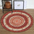 Bohemian Living Room Rug in Red Circle Print Rug Polyester Washable Stain-Resistant Pet Friendly Area Rug Red Clearhalo 'Area Rug' 'Bohemian' 'Rugs' Rug' 1584250