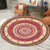 Bohemian Living Room Rug in Red Circle Print Rug Polyester Washable Stain-Resistant Pet Friendly Area Rug Yellow-Red Clearhalo 'Area Rug' 'Bohemian' 'Rugs' Rug' 1584258