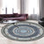 Bohemian Living Room Rug in Red Circle Print Rug Polyester Washable Stain-Resistant Pet Friendly Area Rug Blue Clearhalo 'Area Rug' 'Bohemian' 'Rugs' Rug' 1584282
