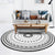 Eclectic Bohemian Rug in White and Grey Floral Circle Triangle Pattern Rug Polyester Washable Carpet for Home Decoration Grey Clearhalo 'Area Rug' 'Bohemian' 'Rugs' Rug' 1584311