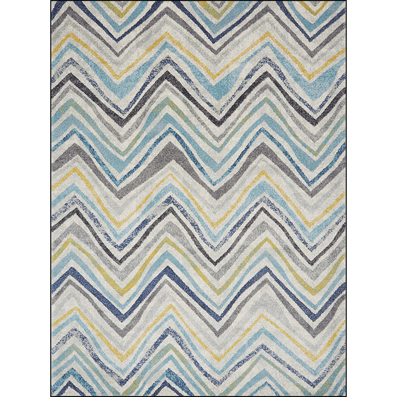 Scandinavian Novelty Rug Multicolor Chevron Pattern Rug Polyester Washable Stain-Resistant Carpet for Home Decoration Clearhalo 'Area Rug' 'Rug' 1584382