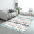 Ivory Bedroom Rug Bohemian Stripe Triangle Pattern Area Rug Polyester Stain-Resistant Carpet Green Clearhalo 'Area Rug' 'Bohemian' 'Rugs' Rug' 1584708
