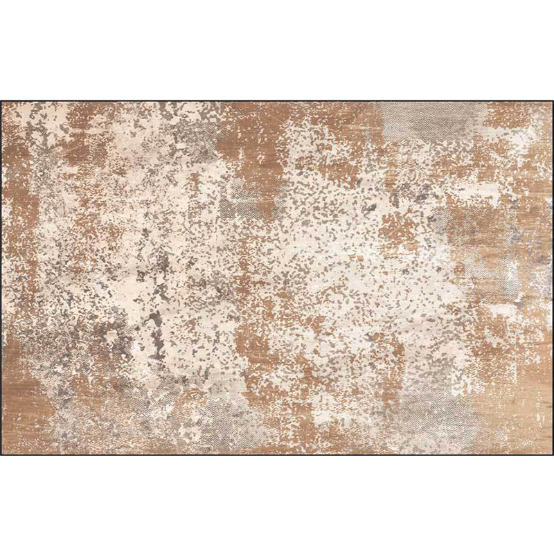 Unique Abstract Rug Brown Industrial Rug Polyester Washable Anti-Slip Backing Area Rug for Living Room Clearhalo 'Area Rug' 'Modern' 'Rugs' Rug' 1584786