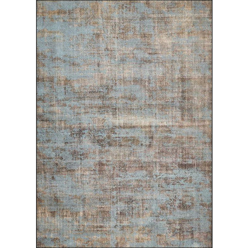 Brown and Blue Industrial Rug Polyester Abstract Rug Washable Non-Slip Backing Carpet for Living Room Clearhalo 'Area Rug' 'Rug' 1584794