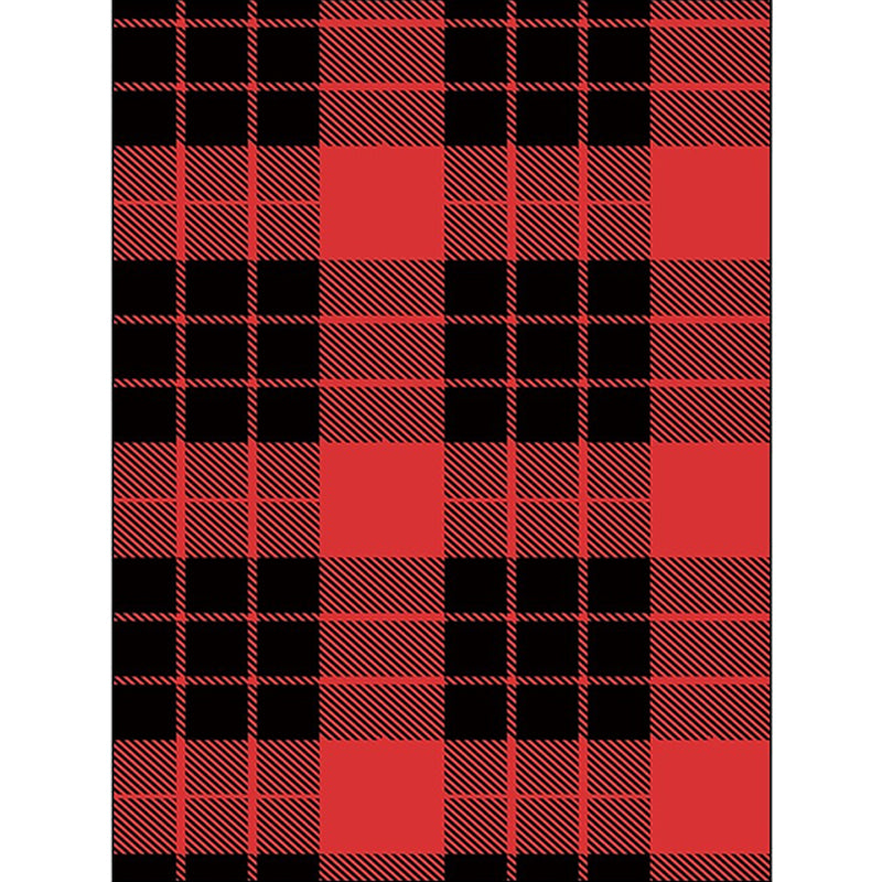 Scandinavian Modern Rug Colorful Tartan Pattern Rug Polyester Anti-Slip Backing Carpet for Home Decoration Clearhalo 'Area Rug' 'Modern' 'Rugs' Rug' 1585111