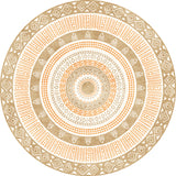 Multicolor Bedroom Rug Bohemian Circle Diamond Triangle Pattern Area Rug Polyester Anti-Slip Backing Carpet Clearhalo 'Area Rug' 'Bohemian' 'Rugs' Rug' 1585210