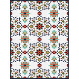 Moroccan Living Room Rug in White Floral Leaf Print Rug Polyester Stain-Resistant Anti-Slip Area Rug Clearhalo 'Area Rug' 'Modern' 'Rugs' Rug' 1585267