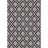 Contemporary Modern Rug in Brown Rhombus Pattern Rug Polyester Stain-Resistant Carpet for Home Decoration Clearhalo 'Area Rug' 'Modern' 'Rugs' Rug' 1585283