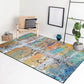 Colorful Bedroom Rug Modern Abstract Oil Painting Pattern Area Rug Polyester Non-Slip Machine Washable Carpet Clearhalo 'Area Rug' 'Modern' 'Rugs' Rug' 1585378