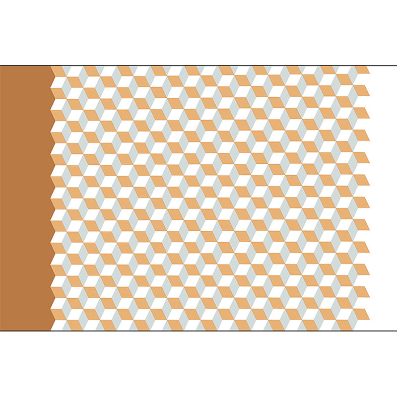 Modern Living Room Rug Multicolor Cube Print Rug Polyester Non-Slip Backing Washable Area Rug Clearhalo 'Area Rug' 'Modern' 'Rugs' Rug' 1585571