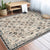 Vintage Eclectic Border Area Rug with Floral and Botanical Polyester Washable Stain Resistant Area Rug for Bedroom Light Apricot Clearhalo 'Area Rug' 'Rugs' 'Southwestern' Rug' 1585676