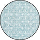 Round Rug Southwestern Simple Geometric Trellis Tribal Floor Covering Polyester Non-slip Stain Resistant Area Rug Clearhalo 'Area Rug' 'Rugs' 'Southwestern' Rug' 1585906