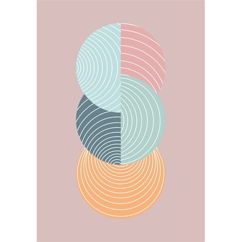 Novelty Swirl Lines Pattern Rug Pink and Green Simple Rug Polyester Washable Non-Slip Backing Area Rug for Bedroom Clearhalo 'Area Rug' 'Modern' 'Rugs' Rug' 1586027