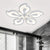 Acrylic Blossom Ceiling Flush Contemporary 5/9 Heads White Semi Flush Mount in Warm/White/Natural Light 5 White Clearhalo 'Ceiling Lights' 'Close To Ceiling Lights' 'Close to ceiling' 'Semi-flushmount' Lighting' 1586110