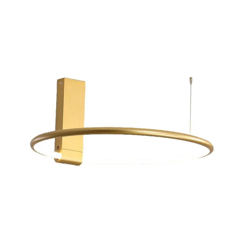 16"/23.5" Wide Ring Ceiling Fixture Modern Style Metallic Black/White/Gold LED Flush Mount Lamp in Warm/White/Natural Light Clearhalo 'Ceiling Lights' 'Close To Ceiling Lights' 'Close to ceiling' 'Flush mount' Lighting' 1586284