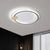 Metal LED Circle Ceiling Lamp Simplicity Black/Grey Flush Mount Lighting Fixture in Warm/White Light, 16.5"/20.5" Width - Black - Clearhalo - 'Ceiling Lights' - 'Close To Ceiling Lights' - 'Close to ceiling' - 'Flush mount' - Lighting' - 1586313