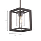 Cylinder Clear Glass Ceiling Light Industrial Black 1 Light Living Room Pendant Lighting Fixture Clearhalo 'Art Deco Pendants' 'Black' 'Cast Iron' 'Ceiling Lights' 'Ceramic' 'Crystal' 'Industrial Pendants' 'Industrial' 'Metal' 'Middle Century Pendants' 'Pendant Lights' 'Pendants' 'Rustic Pendants' 'Tiffany' Lighting' 158645