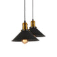 1/2/3-Pack Cone Metal Ceiling Pendant Vintage Stylish 1 Light Dining Room Pendant Light in Black, 10"/12"/14" Width Clearhalo 'Art Deco Pendants' 'Black' 'Cast Iron' 'Ceiling Lights' 'Ceramic' 'Crystal' 'Industrial Pendants' 'Industrial' 'Metal' 'Middle Century Pendants' 'Pendant Lights' 'Pendants' 'Rustic Pendants' 'Tiffany' Lighting' 158762