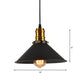 1/2/3-Pack Cone Metal Ceiling Pendant Vintage Stylish 1 Light Dining Room Pendant Light in Black, 10"/12"/14" Width Clearhalo 'Art Deco Pendants' 'Black' 'Cast Iron' 'Ceiling Lights' 'Ceramic' 'Crystal' 'Industrial Pendants' 'Industrial' 'Metal' 'Middle Century Pendants' 'Pendant Lights' 'Pendants' 'Rustic Pendants' 'Tiffany' Lighting' 158767