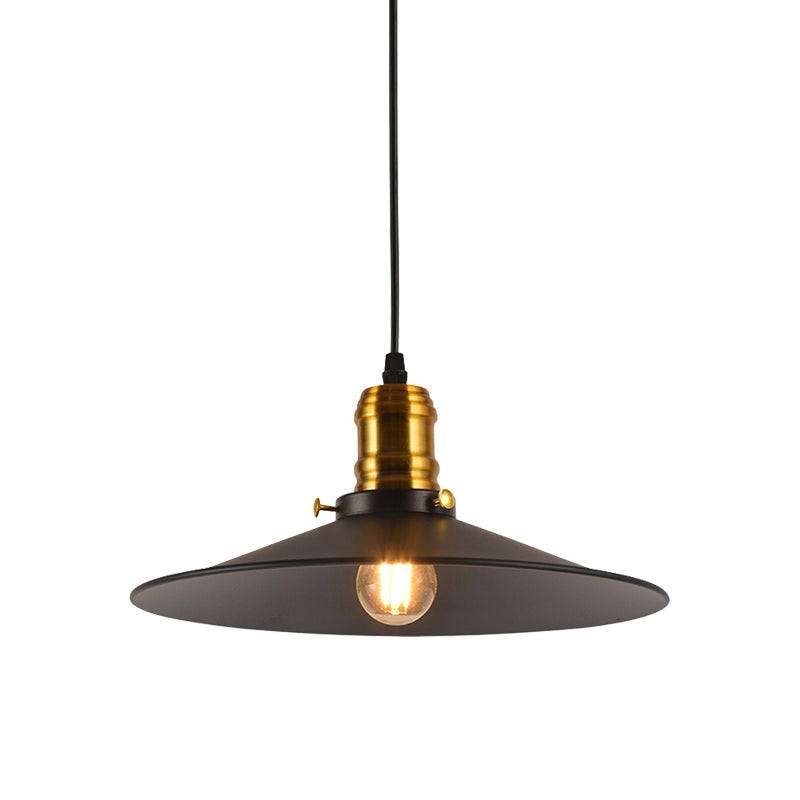 1/2/3-Pack Cone Metallic Hanging Light Industrial Style 8.5"/10" Wide 1 Bulb Dining Table Pendant Lamp in Black Finish Clearhalo 'Art Deco Pendants' 'Black' 'Cast Iron' 'Ceiling Lights' 'Ceramic' 'Crystal' 'Industrial Pendants' 'Industrial' 'Metal' 'Middle Century Pendants' 'Pendant Lights' 'Pendants' 'Rustic Pendants' 'Tiffany' Lighting' 158776