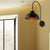 1 Bulb Wall Lighting with Bowl Shade and Arched Arm Iron Industrial Style Bedside Wall Sconce in Black Black Clearhalo 'Art deco wall lights' 'Cast Iron' 'Glass' 'Industrial wall lights' 'Industrial' 'Middle century wall lights' 'Modern' 'Rustic wall lights' 'Tiffany' 'Traditional wall lights' 'Wall Lamps & Sconces' 'Wall Lights' Lighting' 158927
