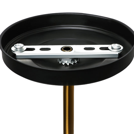 1 Light Wall Lamp Loft Style Dome/Drum Shade Metal Adjustable Sconce Light Fixture in Black for Bedroom Clearhalo 'Cast Iron' 'Glass' 'Industrial' 'Modern wall lights' 'Modern' 'Tiffany' 'Traditional wall lights' 'Wall Lamps & Sconces' 'Wall Lights' Lighting' 158969