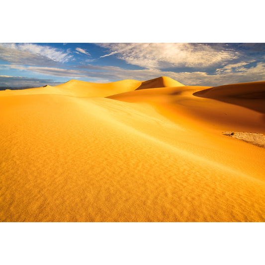 Non-Woven Big Yellow Mural Modernist Sand Dunes View Wall Covering, Customized Size Clearhalo 'Wall Decor' 'Wall Mural' 1594913