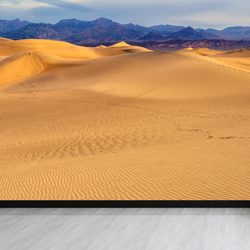 Moisture Resistant Desert Hills Mural Decal Contemporary Non-Woven Fabric Wall Covering, Custom Size Clearhalo 'Wall Decor' 'Wall Mural' 1594932