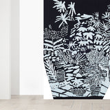 Giant Hand Printed Mural Decal Black and White Non-Woven Wall Art for Home Decor, Personalised Clearhalo 'Wall Decor' 'Wall Mural' 1595051