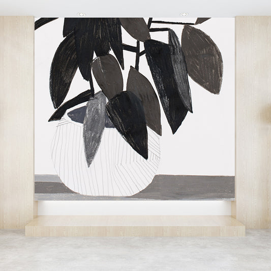 Moisture Resistant Potting Mural Decal Non-Woven Modern Wall Decor for Dining Room Clearhalo 'Wall Decor' 'Wall Mural' 1595082