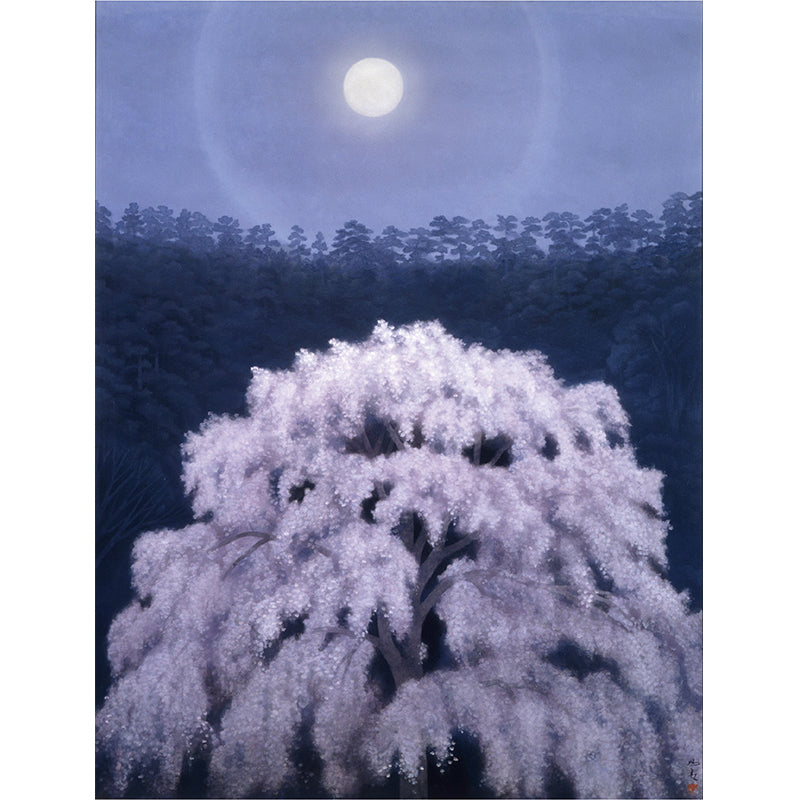 Stain Resistant Cherry Tree Mural Non-Woven Cloth Modern Wall Art for Girls Room Clearhalo 'Wall Decor' 'Wall Mural' 1595108