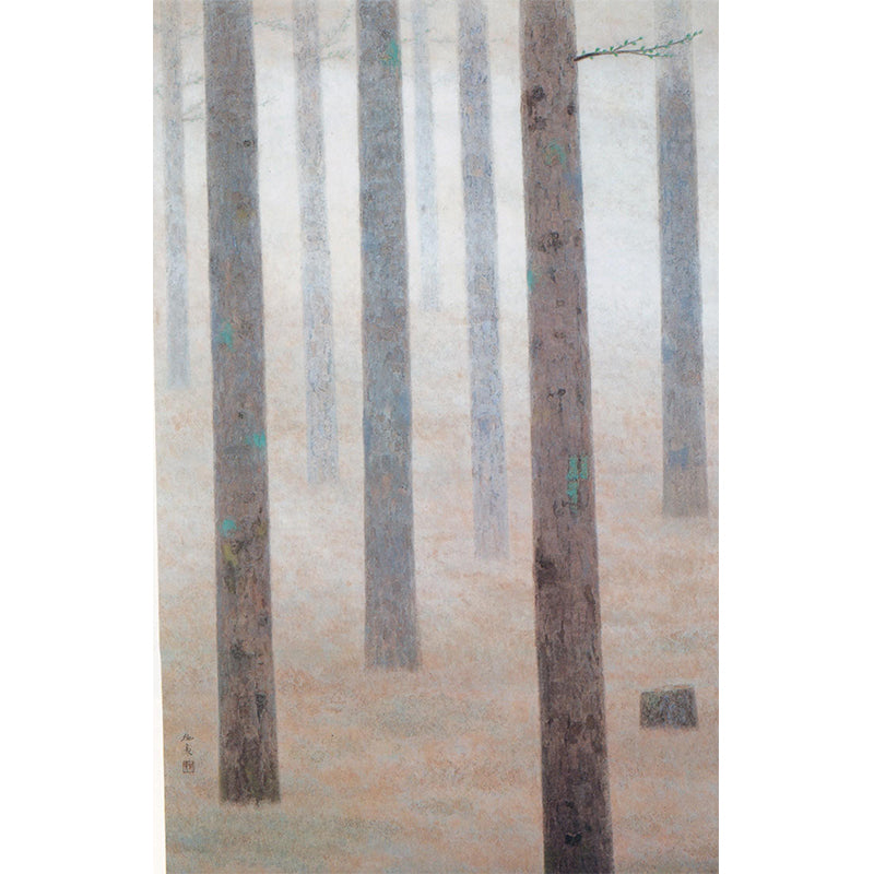 Brown Tree Trunk Mural Wallpaper Landscape Modern Home Wall Art for Interior Wall Clearhalo 'Wall Decor' 'Wall Mural' 1595133