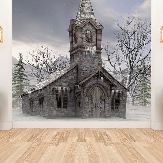 House Wall Mural Modern Decorative Living Room Wall Covering, Custom Size Available Clearhalo 'Wall Decor' 'Wall Mural' 1595136